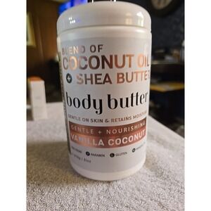 BEAUTY SKIN BALANCE COCONUT OIL +SHEA BUTTER‎ BODY BUTTER VANILLA COCONUT 31oz